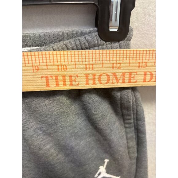 Jordan Mens Gray Fleece Jogger Pants Elastic Waist Side Pockets large - Picture 3 of 9